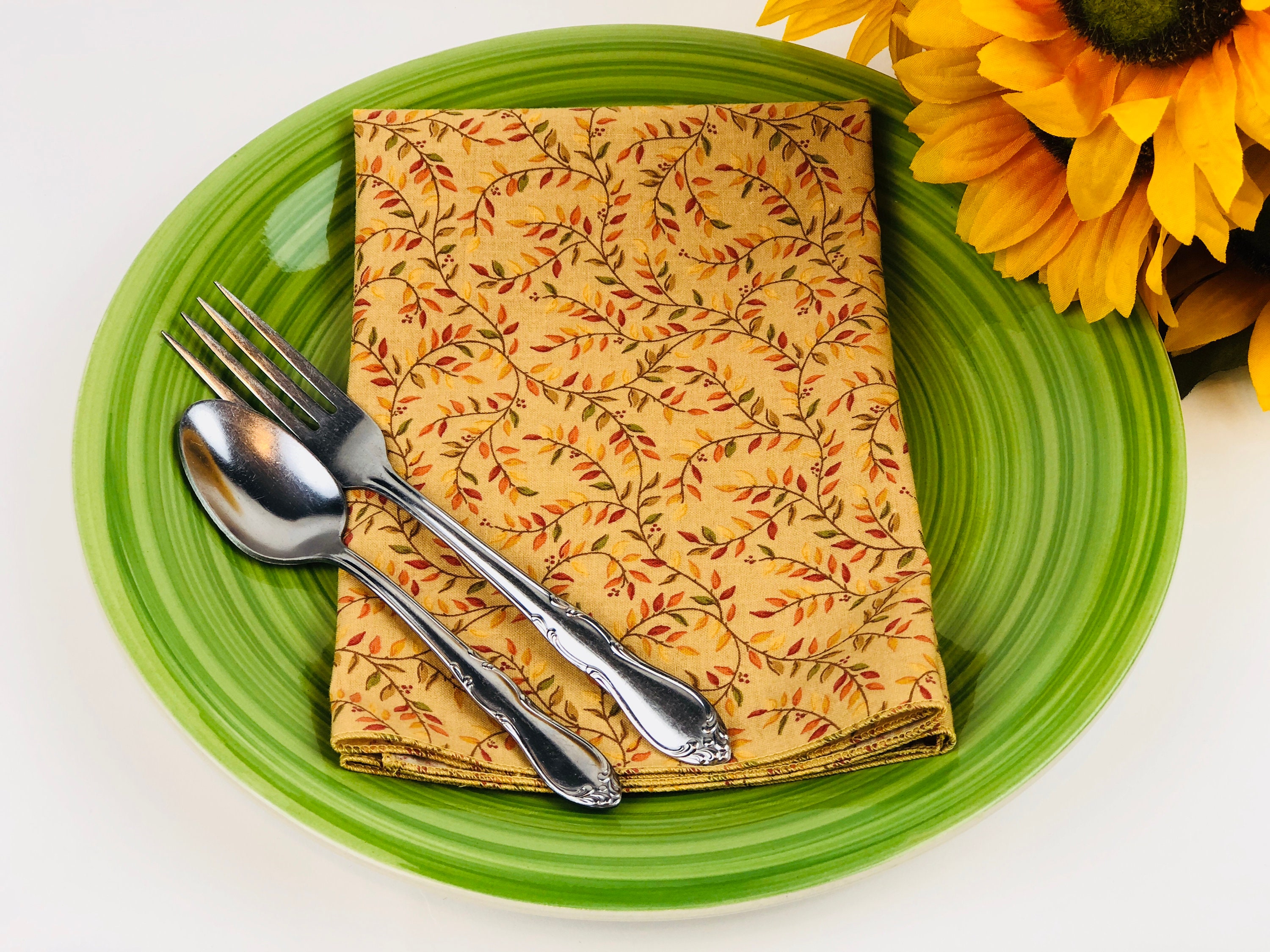 Cloth Dinner Napkins Set of 4 100 Cotton EcoFriendly Etsy