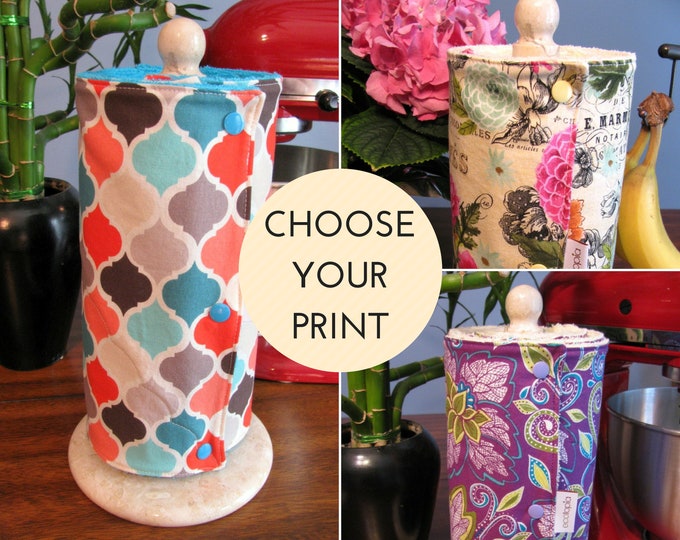 CUSTOM Unpaper Towels With Snaps and Core Choose Your Print and Terry