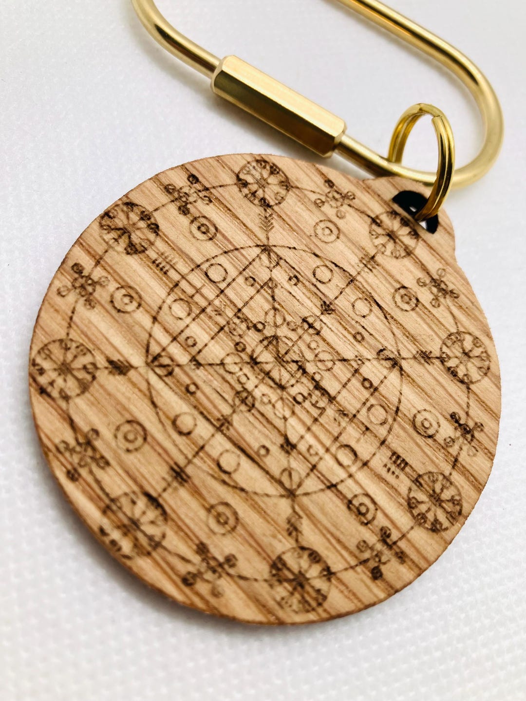 Flying Runes Viking Flying Rune Spell Laser Engraved Keychain With Gold Key Ring - Etsy