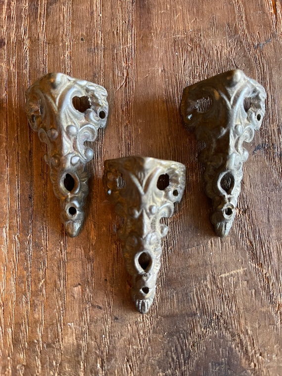 Vintage Brass Clock Feet Lot Etsy