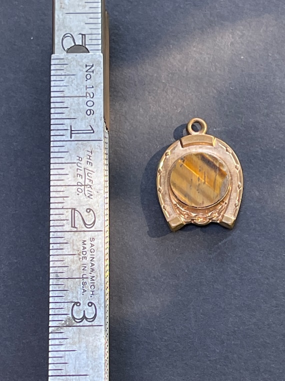 Antique Victorian horseshoe fob - image 3