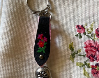 vintage Swiss bell key chain