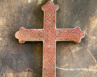 Antique Enamel cross