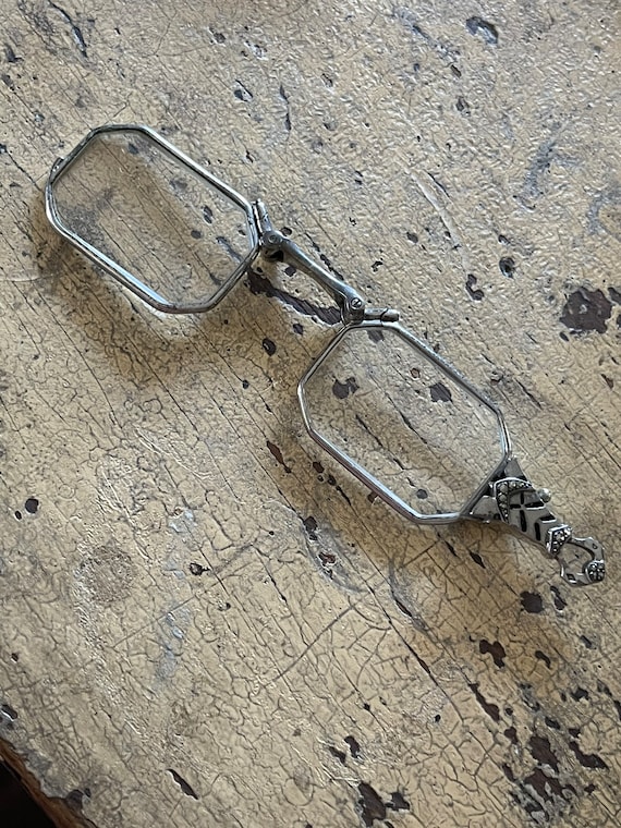 Antique Edwardian reading glasses