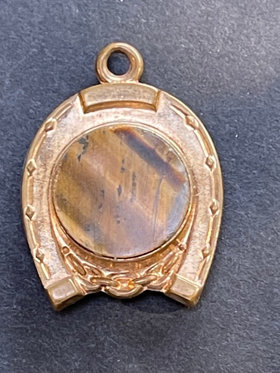 Antique Victorian horseshoe fob - image 1