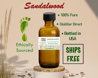 Sandalwood Essential Oil Certified Organic Distiller Direct Undiluted Santalum Album