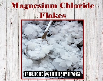 Magnesium Flakes: Dead Sea, Israel | Magnesium Chloride Healthy Spa Like Bath Soak | Make Magnesium Oil Spray | Add to Creams, Lotion, Salts