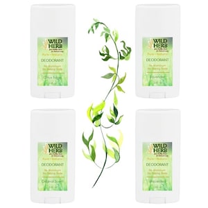 Deodorant Organic Natural Essential Oils Baking Soda & Aluminum Free Smooth Gentle Effective Won&#39;t Clog Pores Lavender Citrus Unscented