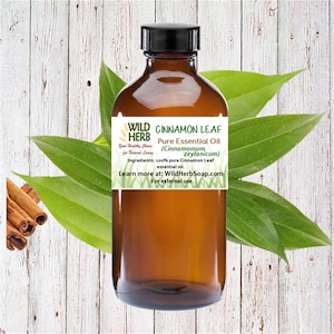 Cinnamon Leaf 100% Pure Full Strength Essential Oil Direct Certified Organic Distiller Aromatherapy Therapeutic Topical DIY Ointment Salves