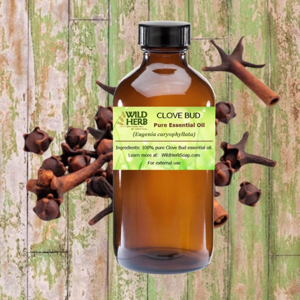 CLOVE BUD Essential Oil, ORGANIC | Therapeutic & Aromatherapy Grade | Diffusers, Topical, Bath/ Body Products | Uncut, Pure and Fresh!