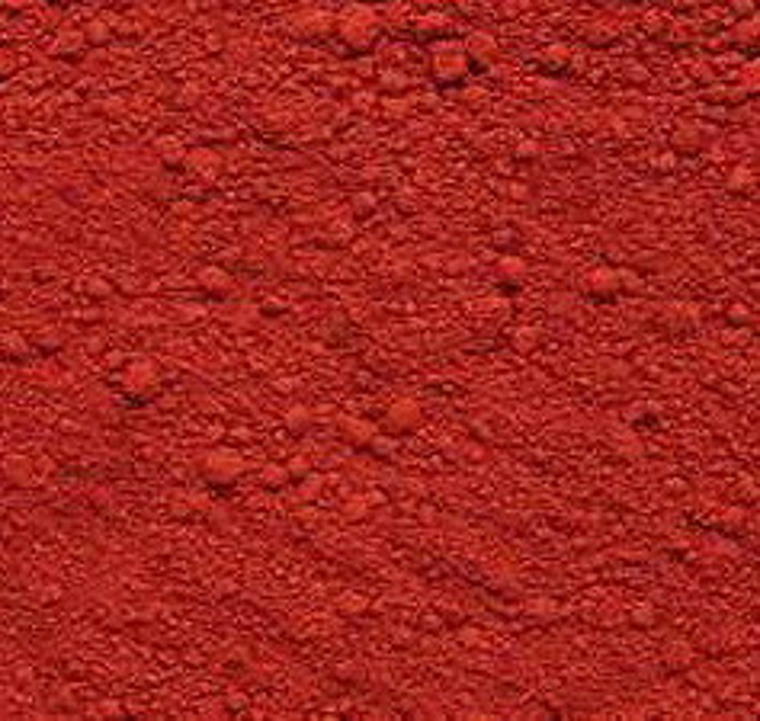 RED Oxide Pigment Color matte 1/2 Oz., 1 Oz., 2 Oz. or Larger Color