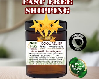Cool Relief: Sore Muscles, Arthritis, Bursitis, General Pain, Nerves, Joints, Muscoskeletal, Soreness, Pulled Muscle and Tendon, All Natural