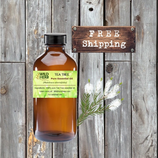 ORGANIC TEA TREE Distiller Direct Essential Oil | Melaleuca Pure Therapeutic Aromatherapy Grade | Wholesale Pricing |Bulk Sizes | Wild Herb