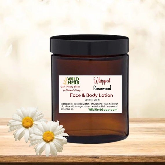 Whipped Face & Body Lotion: Natural Essential Oil Scent
