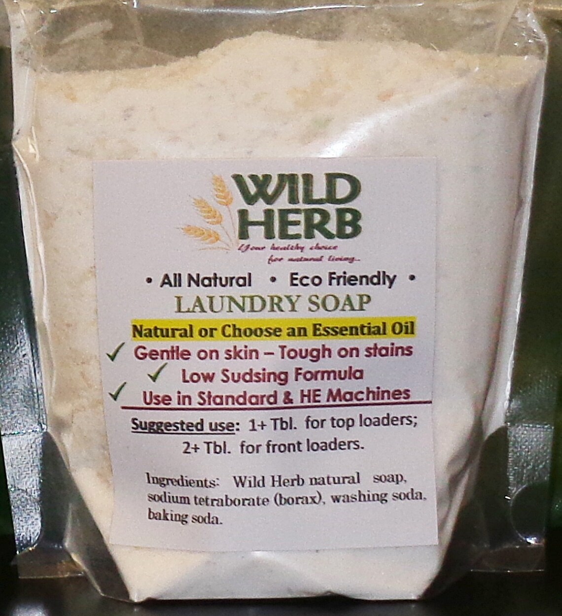NATURAL LAUNDRY SOAP 1 lb. Concentrate Stain Lifting Etsy