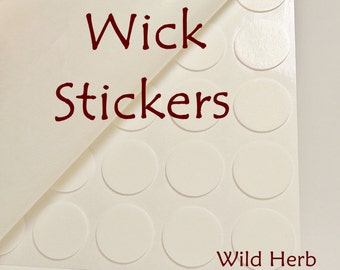 Candle Wick Stickers -30 Glue Stickems (Keep wick in place with Wick Adehsive Stickers!)