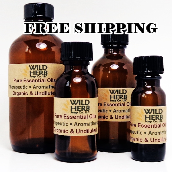 ORGANIC ESSENTIAL OILS, 4 oz size | Distiller Direct | Wholesale Prices | Choose Scent | Fast Free Shipping | Highest Quality | Therapeutic