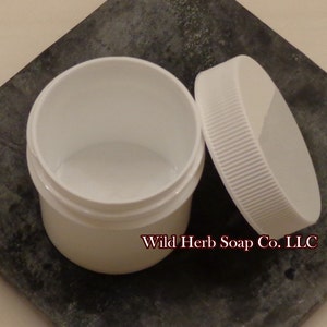 2 oz Hard Sided Heavy Plastic Food Grade Jar Container with Tight Fitting Lid (polypropylene) Craft Bead Powder Storage Liquids Thick Small