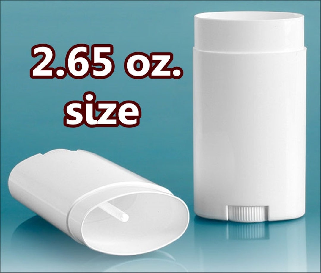Sets of Deodorant Containers, Oval, Dome Cap Large 2.65 Oz Size