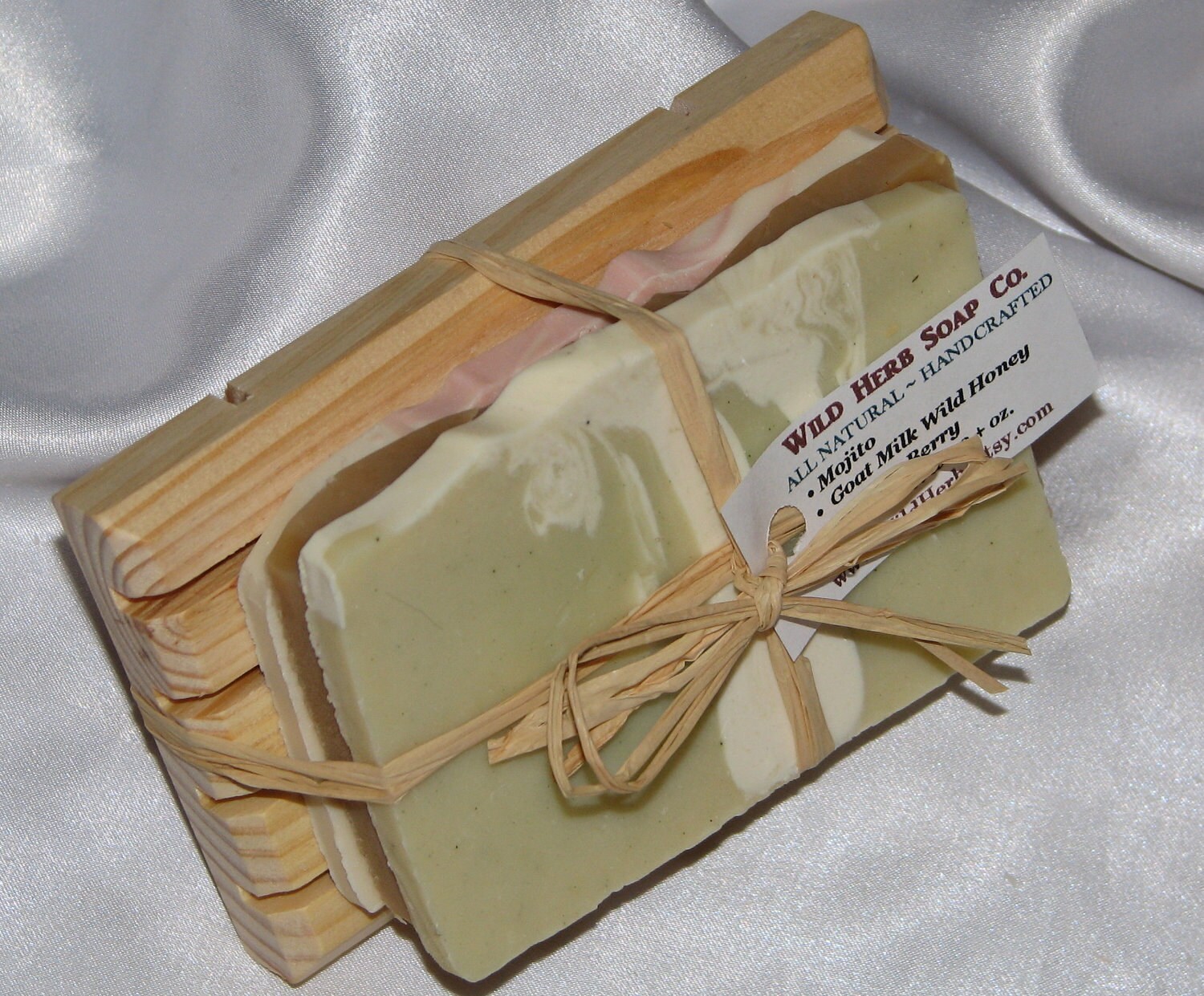 Natural Soap Dish Gift Set 3 Slice Variety Pack of Wild Herb Etsy
