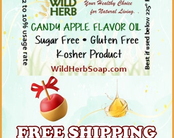 Candy Apple Concentrate Flavor Oil | Food Grade | Sugar & Gluten Free | Flavoring for Candy, Frosting, Baking, Lip Gloss Balm Lipstick