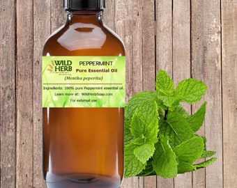 PEPPERMINT Organic Essential Oil | Therapeutic Aromatherapy | Bulk Sizes Wholesale Pricing | Fast Free Shipping |Distiller Direct |Wild Herb