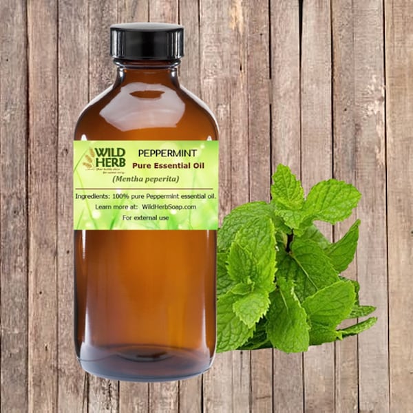 PEPPERMINT Organic Essential Oil | Therapeutic Aromatherapy | Bulk Sizes Wholesale Pricing | Fast Free Shipping |Distiller Direct |Wild Herb