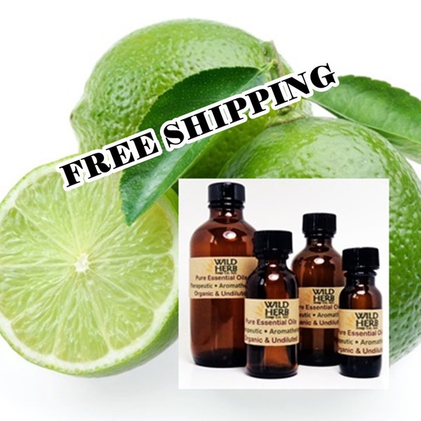 ORGANIC LIME Essential Oil | Fast Free Shipping |Distiller Direct | Therapeutic Grade| Diffusers, bath/body, candles, more| WHOLESALE Prices