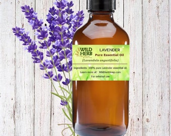 ORGANIC LAVENDER Essential Oil (40/42)| Imported from France | Therapeutic Grade | Best Seller | Fast Shipping | Sizes .5 oz to 8 oz & up