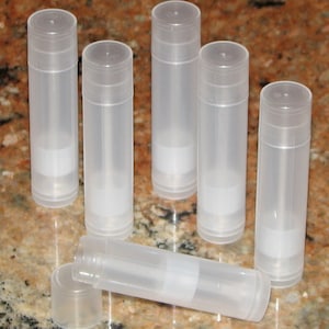 Lip Balm Tubes & Caps: Fast, Free Shipping | Choose Quantity - Bulk Lots Available | DIY Lip Balm Supplies | Natural Colored Empty Tubes