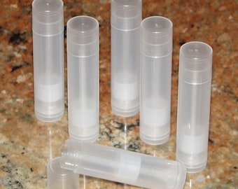 Lip Balm Tubes & Caps: Fast, Free Shipping | Choose Quantity - Bulk Lots Available | DIY Lip Balm Supplies | Natural Colored Empty Tubes