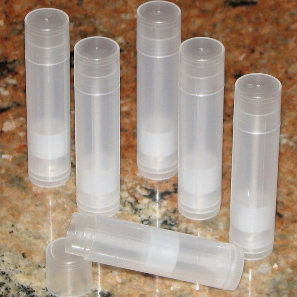 Lip Balm Tubes & Caps: Fast, Free Shipping | Choose Quantity - Bulk Lots Available | DIY Lip Balm Supplies | Natural Colored Empty Tubes