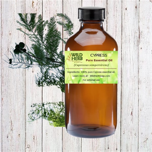 Organic CYPRESS Pure Essential Oil | .5 oz - 112 oz | Wholesale Prices | Therapeutic - Aromatherapy Grade | Soap Making, Lotions, Diffuser