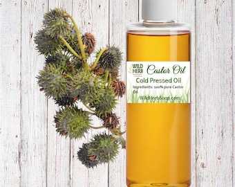 Organic Castor Oil | Pure Virgin Carrier Oil for Soap & Lotion