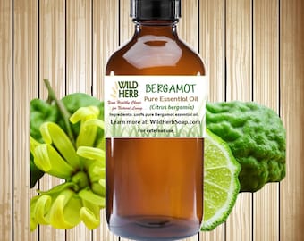 Bergamot Essential Oil, Bergaptene Free, Certified Organic Distiller Direct