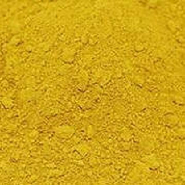 YELLOW Natural Oxide Pigment Color (Matte Powder Colorant) SIZES: 1/2 oz, 1 oz, 2 oz. Color your cold process soap