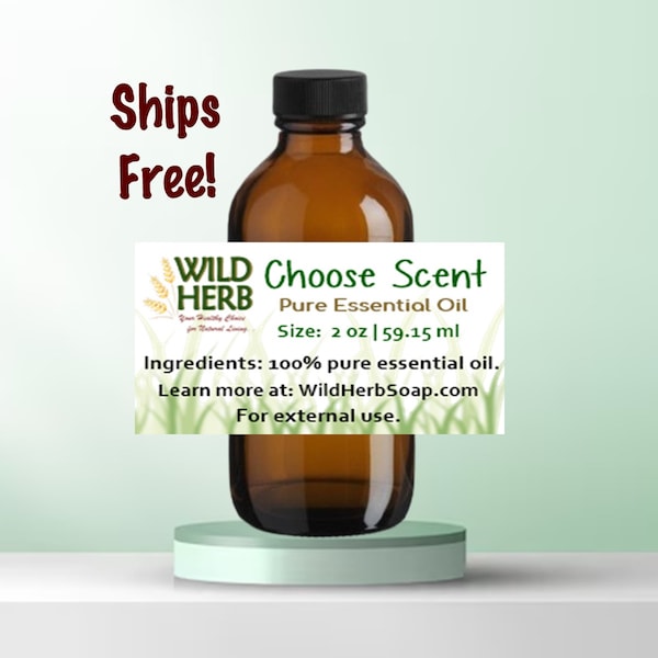 PURE ESSENTIAL OILS 2 oz size ~ Assorted: Choose Scent (Organic & Pure) | Fast Free Shipping! | Undiluted Distiller Direct Top Shelf Oil