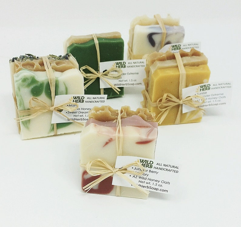 15 SHOWER PARTY FAVORS Free Personalized Tags Elegant Natural Soap Sets Aromatherapy Rustic Baby & Colorful Wedding Shower Favors image 4