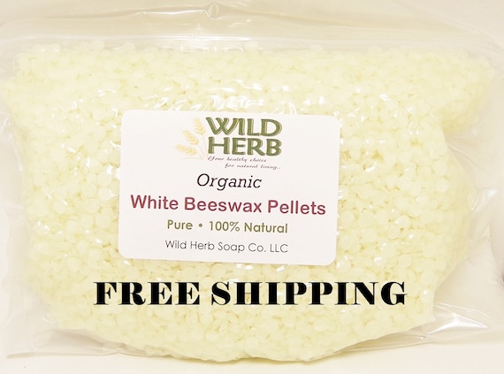 Organic WHITE BEESWAX PELLETS no Fillers Bulk Sizes Wholesale