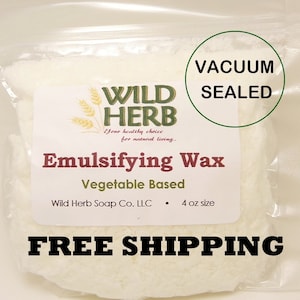 Vegetable Based Emulsifying Wax NF Flakes | Bulk Sizes, Wholesale Prices | Make Lotion | Natural Thickening Agent | Fast, Free Shipping