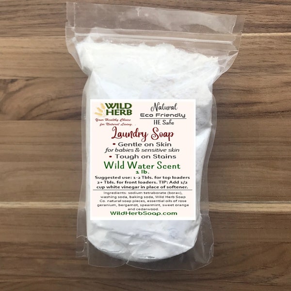 LAUNDRY Detergent SOAP | Eco Friendly, Pure, Natural | Max Strength - Powerful Stain Remover | Choose Size & Scent | Made in USA