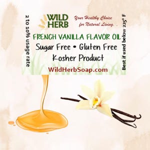 FRENCH VANILLA Concentrate Flavor Oil | Food Grade | Sugar & Gluten Free | Flavoring for Candy, Frosting, Baking, Lip Gloss Balm Lipstick