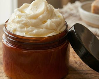 Crema hidratante natural de sebo y aceite de jojoba, de vacas alimentadas con pasto, orgánicas, de EE. UU.
