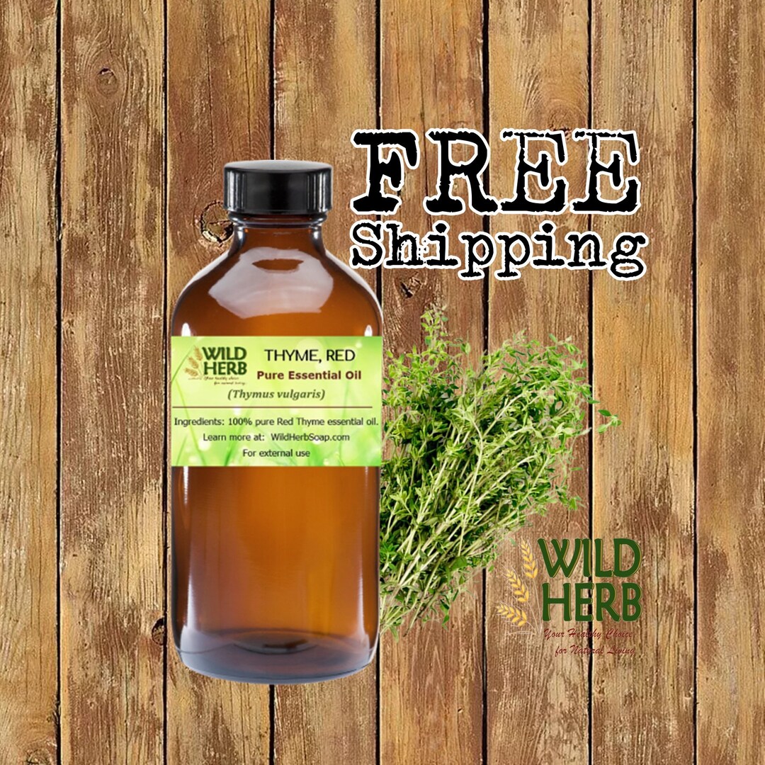 ORGANIC THYME Essential Oil red Topical Therapeutic Aromatherapy Use