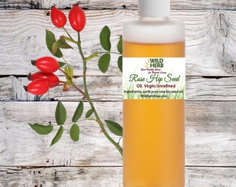 Rose Hip Seed Oil 100% Pure RawVirgin Unrefined Cold Pressed Retains Nutrients