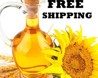 ORGANIC Sunflower Oil | 4 oz to Bulk Sizes | Wholesale Prices | Make soap, lotion, body butter, bath oils, lip balm, more | Wholesale Prices