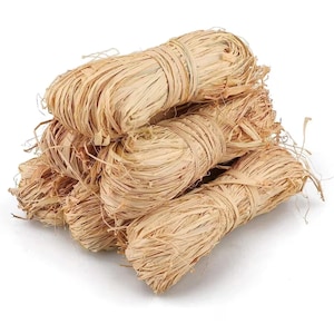 Natural RAFFIA - MADAGASCAR | Bulk Size of 2.2 lbs | Long, gorgeous strands! Crafting, Decor, Weaving - AAA Quality! Imported, Eco-friendly