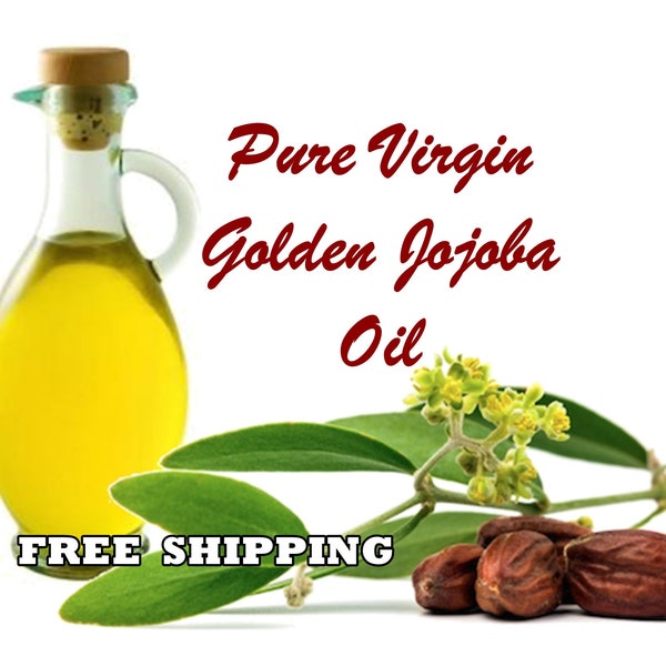 Organic Jojoba Oil, Golden from USA | Unrefined & Pure | Choose Size - Bulk Sizes | Wholesale Prices | Bath Oil, Lotion - Soap Making