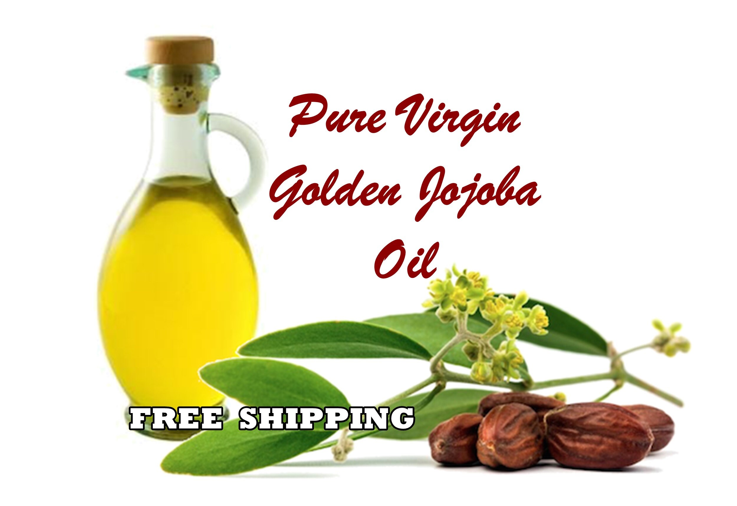 Organic Jojoba Oil, Golden from USA | Unrefined & Pure | Choose Size …