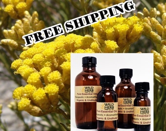 HELICHRYSUM ITALICUM, ORGANIC | 100% Pure Essential Oil Aromatherapy - Therapeutic Grade |  .5 oz thru 8 oz | Fast Shipping | Bulk Sizes Too